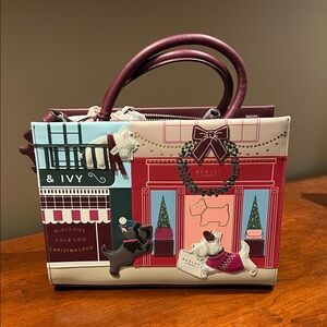 RADLEY LONDON Festive Red and Cream Satchel